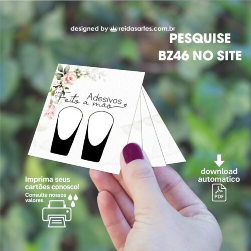 Kit de Artes para Cartões de Unhas - 7 ARTES - PDF COD:BZ46 - Imagem 8