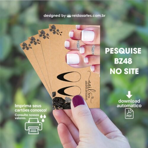 Kit de Artes para Cartões de Unhas - 9 ARTES - PDF COD:BZ48 - Imagem 6
