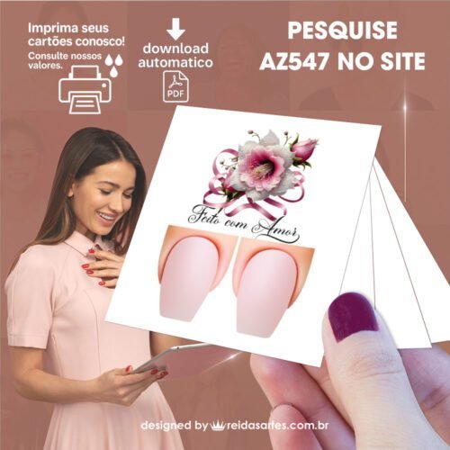 Arte em PDF Filha Única 4,5x5cm - (Unhas Tam: 1,1x1,7cm) AZ547 22