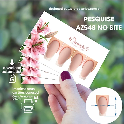 Arte em PDF Casadinha Alongamento 9x5cm - AZ548 10