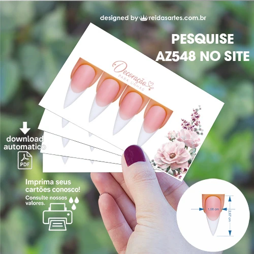 Arte em PDF Casadinha Alongamento 9x5cm - AZ548 11