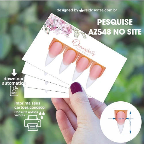 Arte em PDF Casadinha Alongamento 9x5cm - AZ548 2