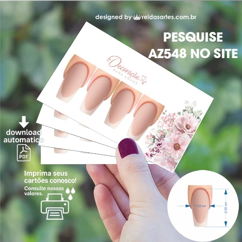 Arte em PDF Casadinha Alongamento 9x5cm - AZ548 7