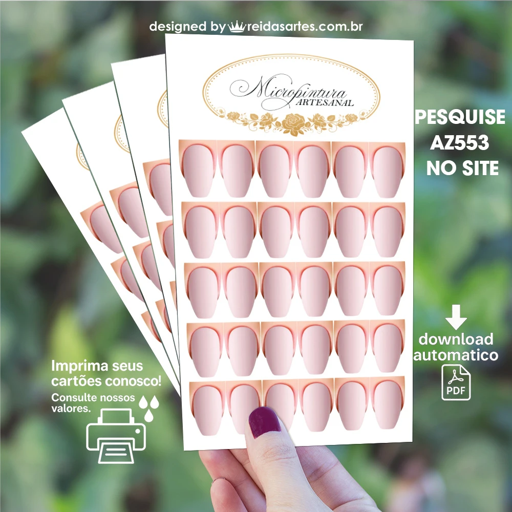 Arte em PDF Cartelão 15 Pares 9x15cm - AZ553 1