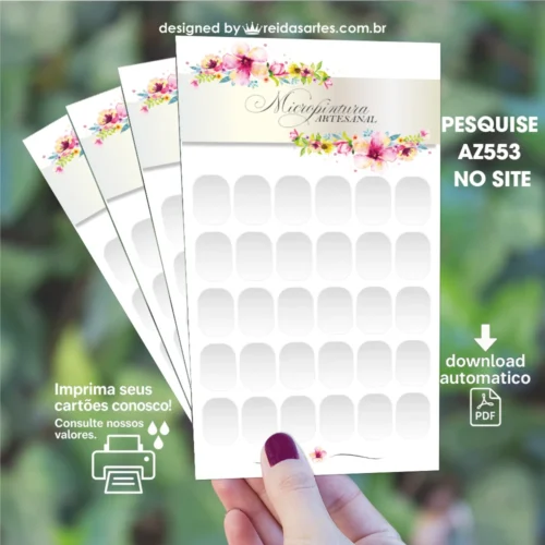 Arte em PDF Cartelão 15 Pares 9x15cm - AZ553 6