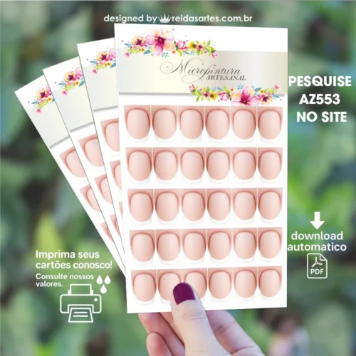 Arte em PDF Cartelão 15 Pares 9x15cm - AZ553 8