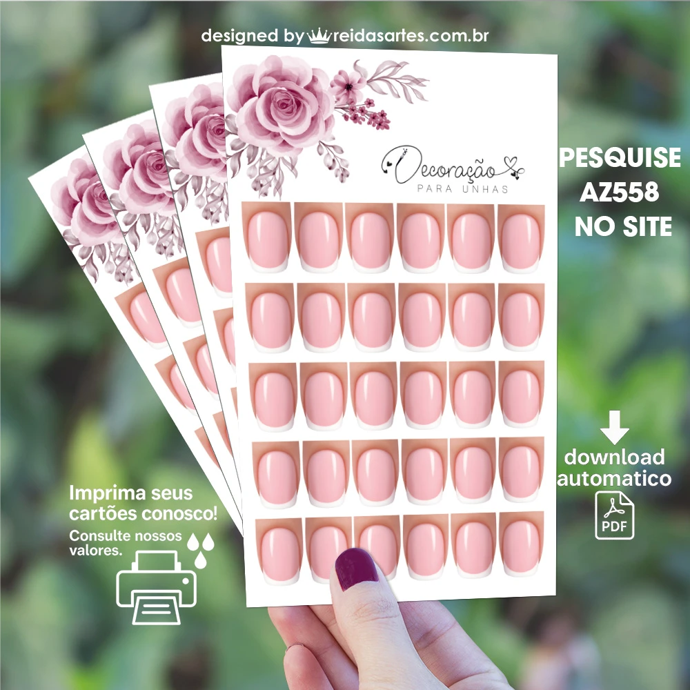 Arte em PDF Cartelão 15 Pares 9x15cm - AZ558 19