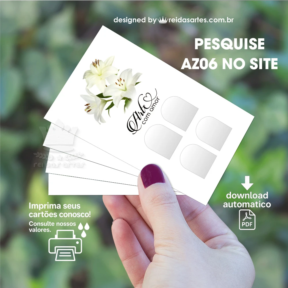 1 Arte Casadinha 9x5cm - AZ06 2