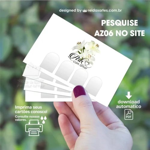 1 Arte Casadinha Pé 9x5cm - AZ06 3