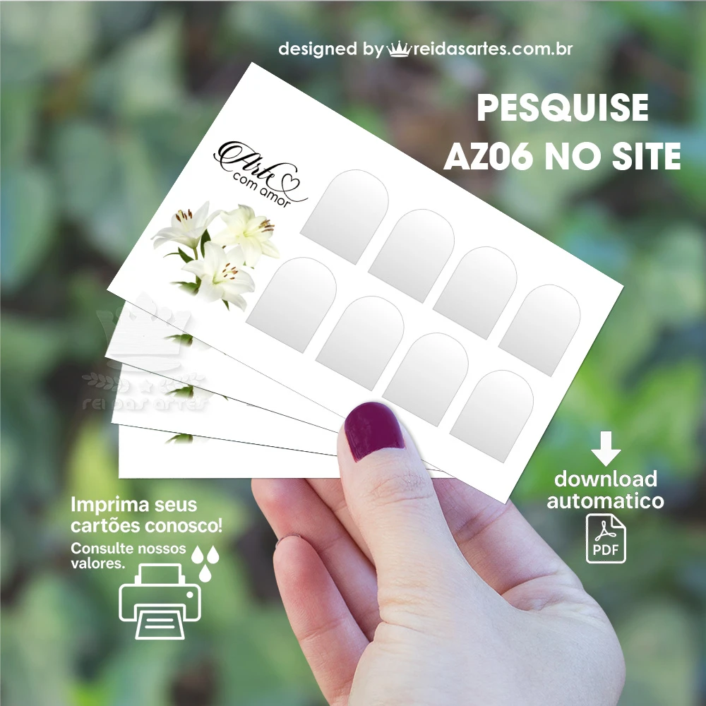 1 Arte 4 Pares 9x5cm - AZ06 6