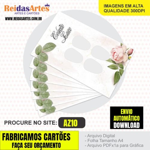 1 Arte Casadinha Mão 9x5cm -  AZ10 2