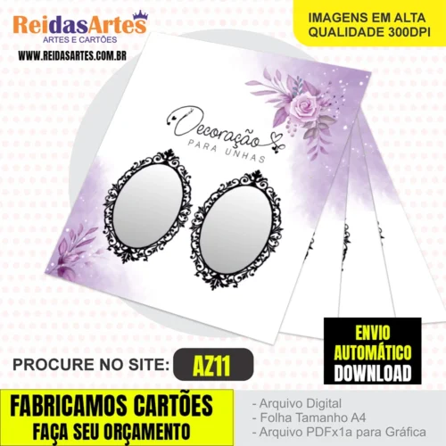 1 Arte Filha Unica 4,5x5cm - AZ11 1