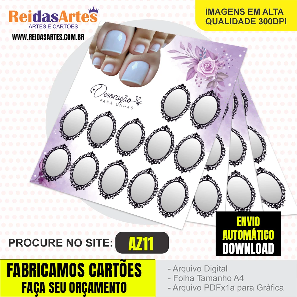 1 Arte Mini 6 Pares 9x10cm - AZ11 10