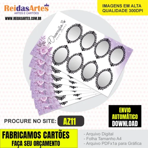 1 Arte 4 Pares 9x5cm - AZ11 4