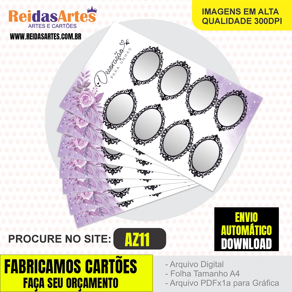 1 Arte 4 Pares 9x5cm - AZ11 4