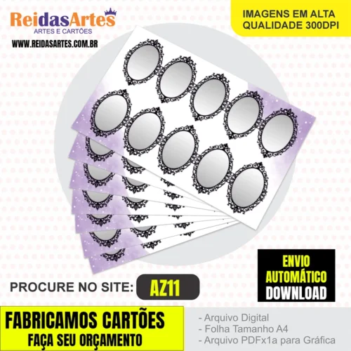 Arte 5 Pares 9x5cm - AZ11 5