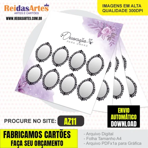 1 Arte Mini 4 Pares 7,5x9cm – AZ11 6