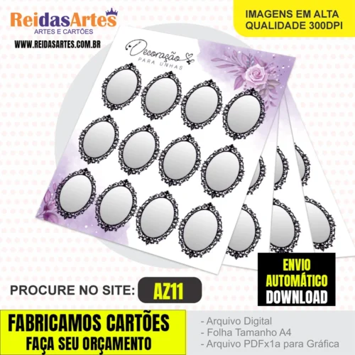 1 Arte Mini 4 Pares 7,5x9cm - AZ11 8