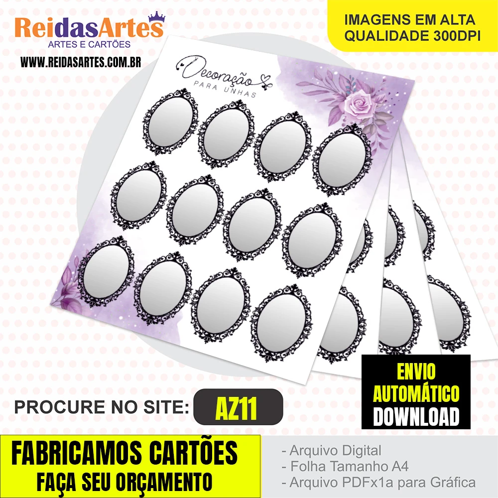 1 Arte Mini 4 Pares 7,5x9cm - AZ11 8