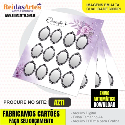 1 Arte Mini 6 Pares 7,5x9cm - AZ11 9