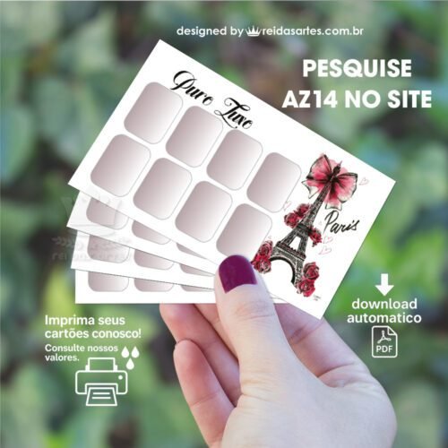 1 Arte 4 Pares 9x5cm -  AZ14 1