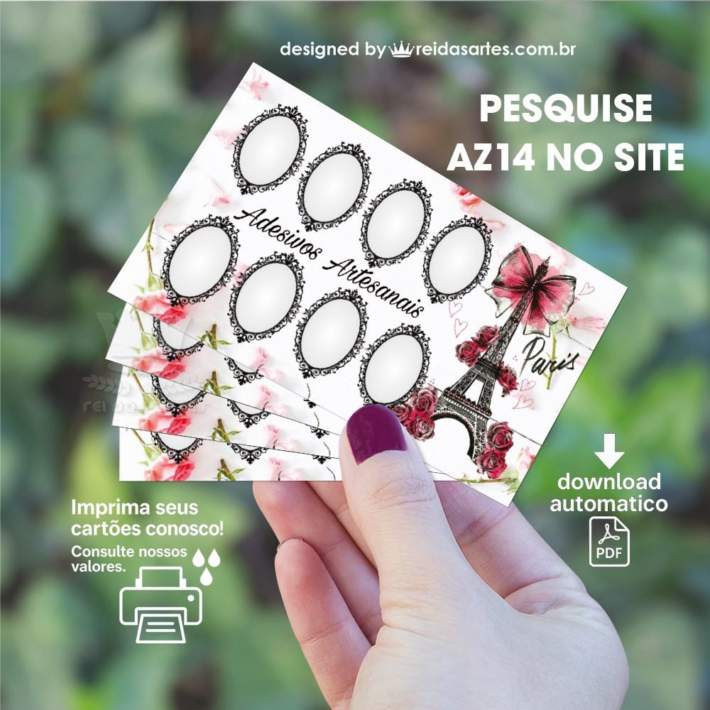 1 Arte 4 Pares 9x5cm -  AZ14 4