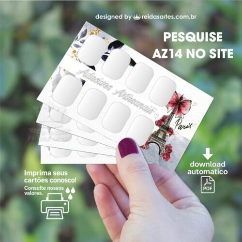 1 Arte 4 Pares 9x5cm -  AZ14 5