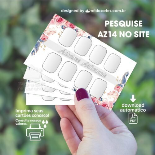 1 Arte 4 Pares 9x5cm -  AZ14 7