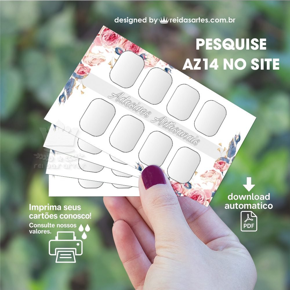 1 Arte 4 Pares 9x5cm -  AZ14 7