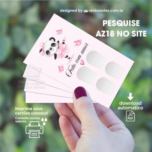 1 Arte Casadinha Mão 9x5cm -  AZ18 1