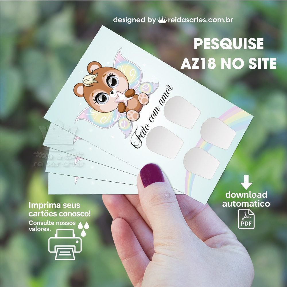 1 Arte Casadinha Mão 9x5cm -  AZ18 2