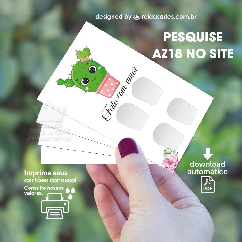 1 Arte Casadinha Mão 9x5cm -  AZ18 7