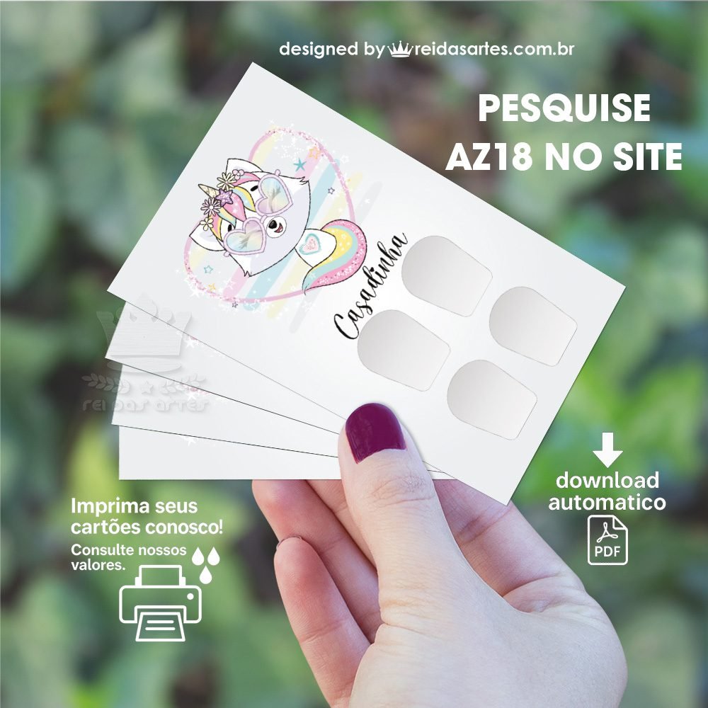 1 Arte Casadinha Mão 9x5cm -  AZ18 8