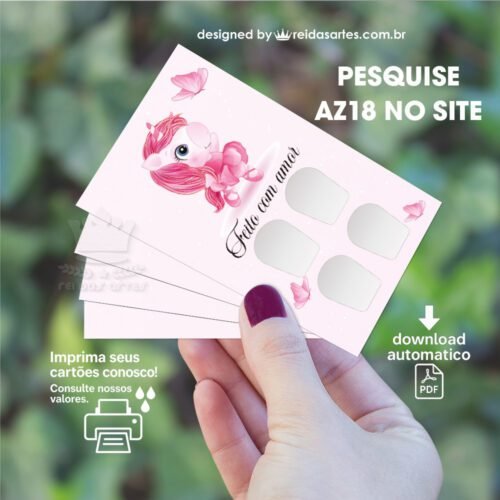 1 Arte Casadinha Mão 9x5cm -  AZ18 9