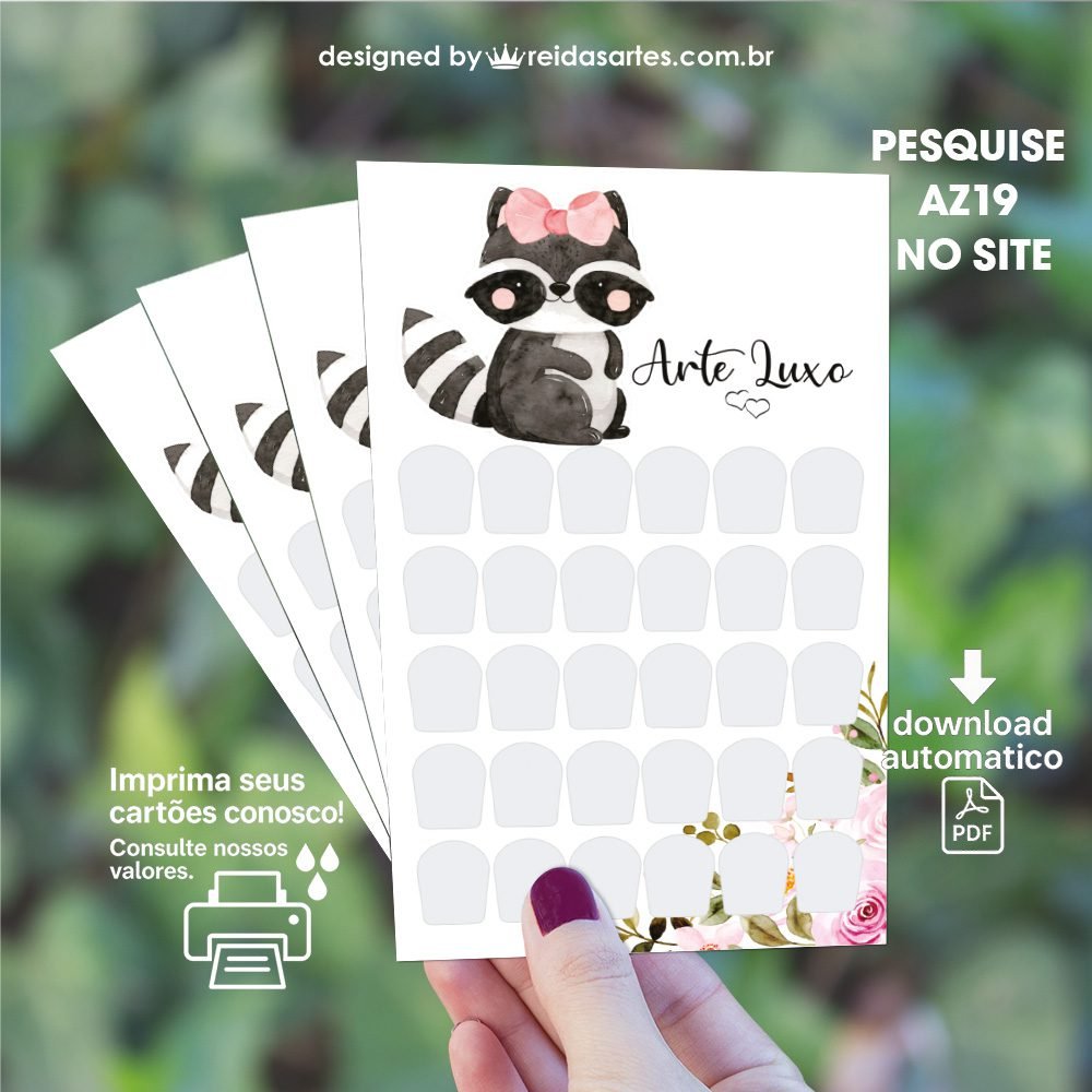 Arte em PDF Cartelão 15 Pares 9x15cm - AZ19 4