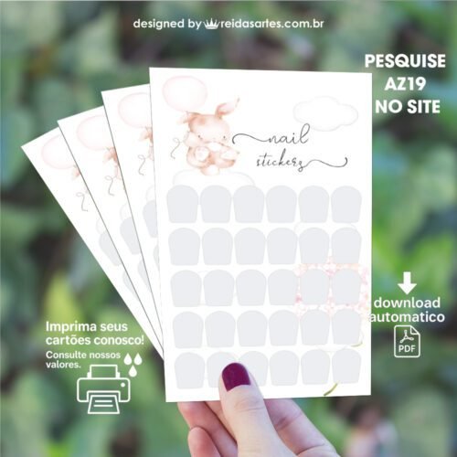 Arte em PDF Cartelão 15 Pares 9x15cm - AZ19 6