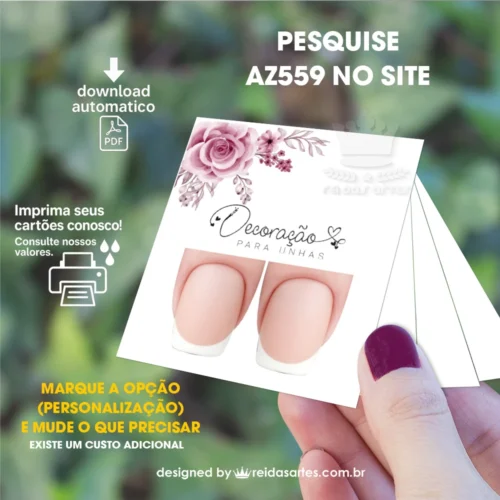 1 Arte Filha Unica 4,5x5cm - AZ559 5