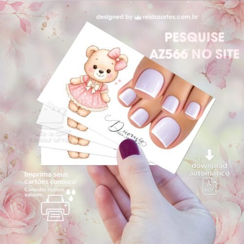 Arte em PDF Filha Única Pé 9x5cm - AZ566 10