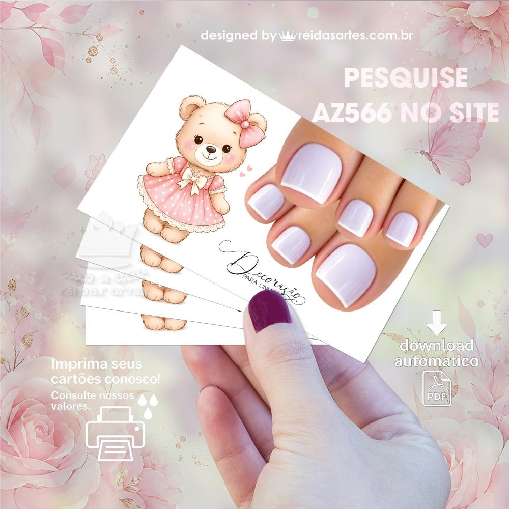 Arte em PDF Filha Única Pé 9x5cm - AZ566 10