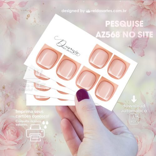 Arte em PDF 3 Pares Pé 9x5cm - AZ568 6